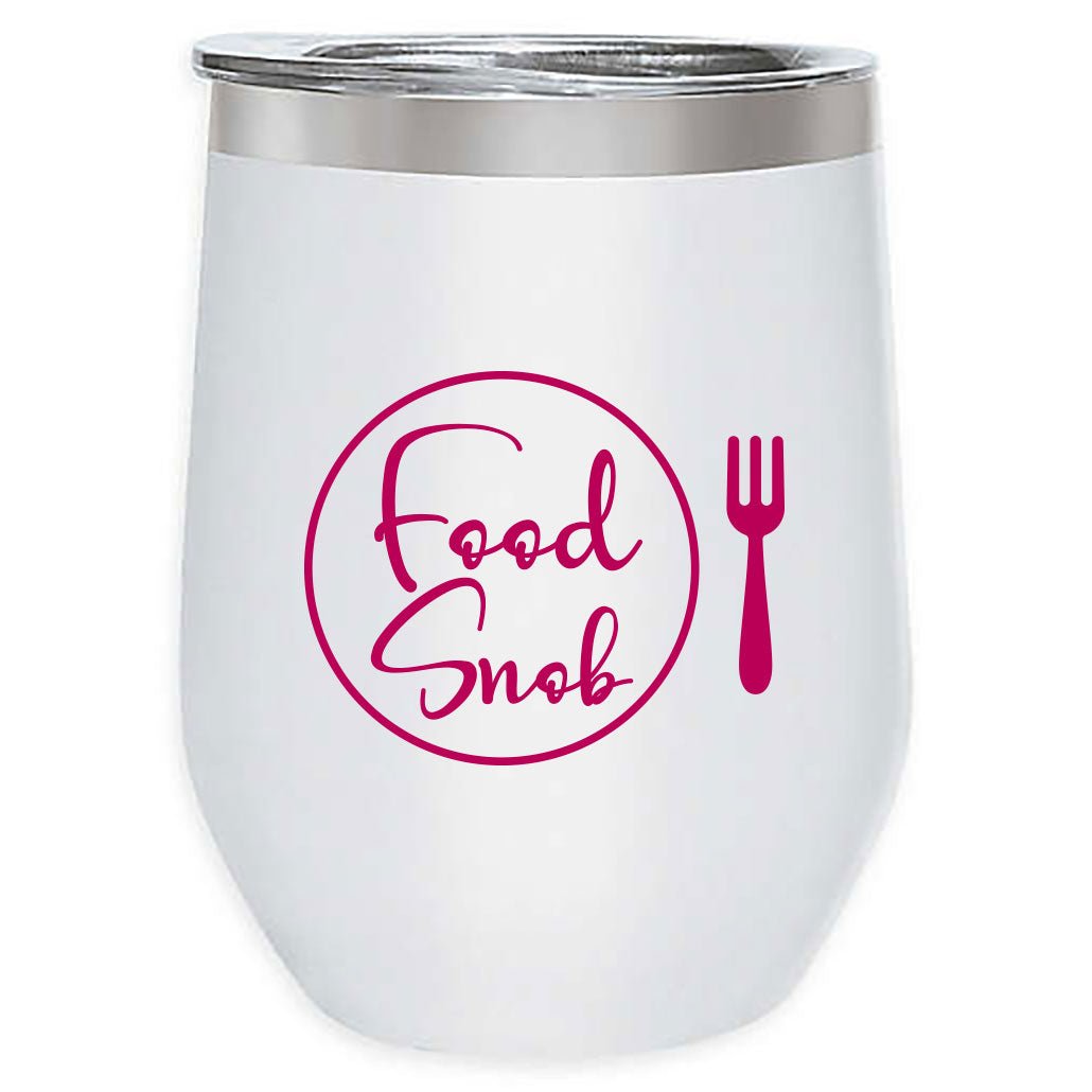 Stemless Wine Tumbler with Lid: "I Pair Well With Wine"