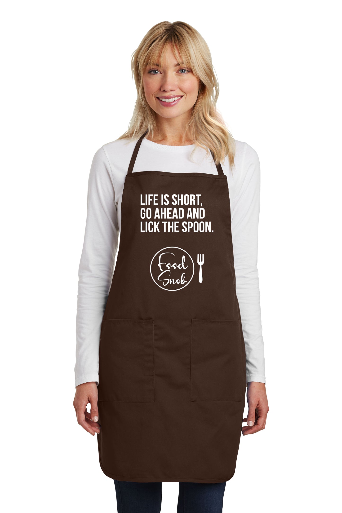 Apron: "Life Is Short, Go Ahead And Lick The Spoon"